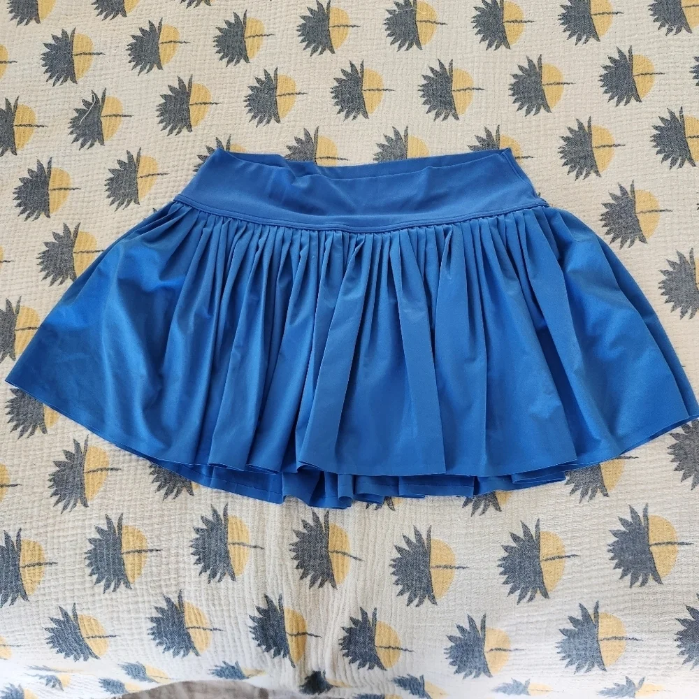Offline By Aerie Real Me Pleated Skort Womens Size XL Blue Built In Shorts